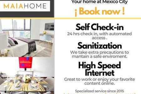 Orozco Maiahome-Polanco 1Br Close To Antara Mexico By Eksteriør billede